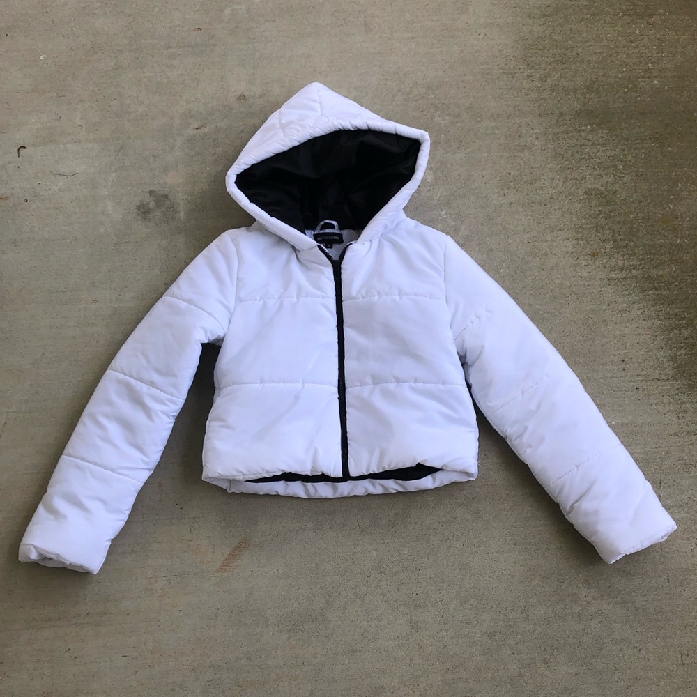 White puffer jacket